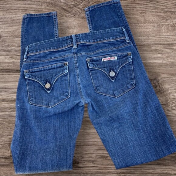 Hudson Skinny Low Rise Flap Pocket Denim Jeans 24 GUC - Picture 4 of 13